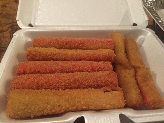 Fried Crab Sticks - (artificial crab meat yes, but still delicious? YES)