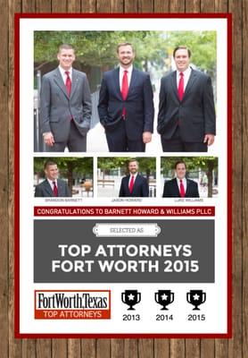 Recognized as Top Criminal Defense Attorneys in Fort Worth