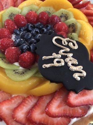 10" round fruit tart