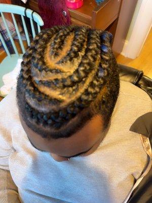 Men cornrow