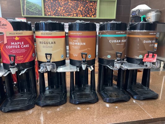 Coffee choices