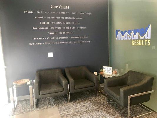 Our new Ripon location lobby! Come by and say hi at our new office.