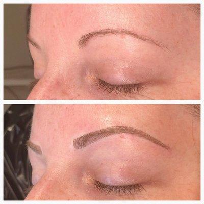 Microbladed Brows - Before and After