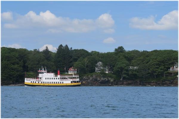 Casco Bay Ferry at work among the many islands of this beautiful part of the world.