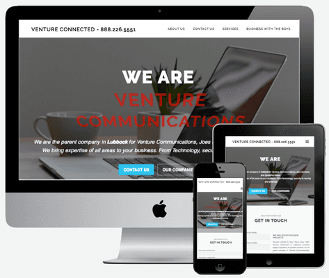 View one of Our Clients Website Designs. Venture Communications