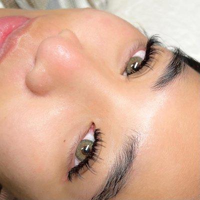 wispy, anime style volume lash extensions