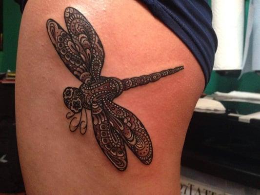 Frank had a blast making this intricate dragonfly