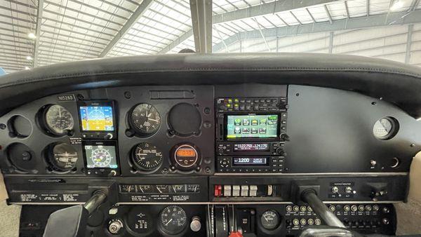 N15283 Garmin Panel- a perfect set of instruments for the aspiring pilot or instrument training pilot.