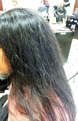 Japanese straightening "before"