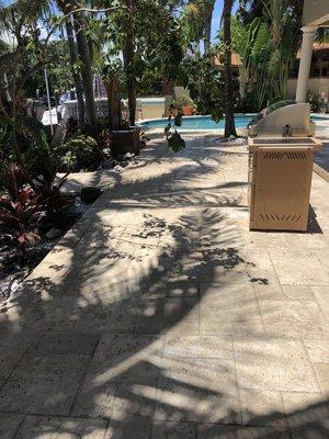 Patio pressure cleaning..