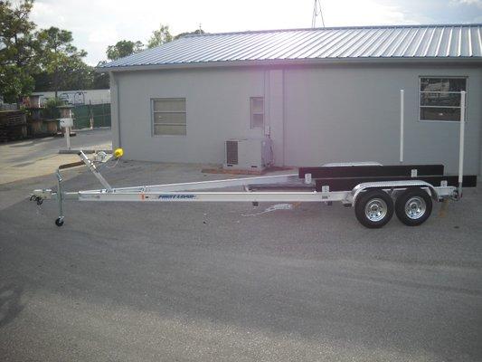 A fresh off the line, premium quality First Load Aluminum Trailer