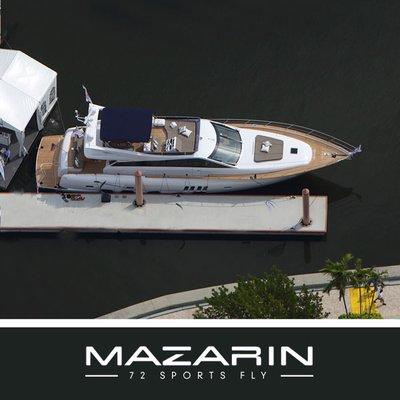 Pristine Mazarin 72' Sports Fly. Pure luxury inside and out. Asking price is $2,500,000.