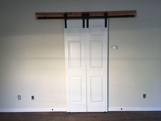 Barn Door With Cypress Header