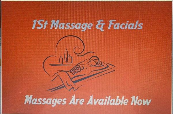 1st Massage & Facials