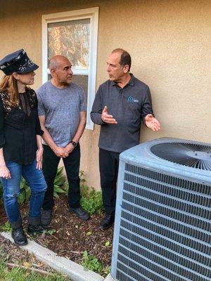 Clients' Consultation, A/C unit performance by lead home inspector Haitham.