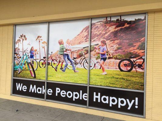 Jax Bicycle Center - Long Beach Window Graphics