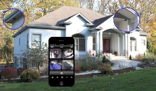 Adding Video Surveillance to your home can give you peace of mind when you're not around