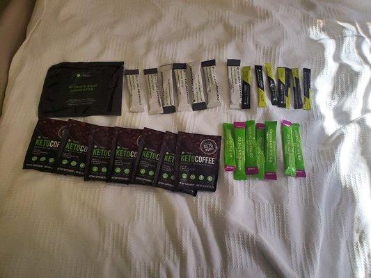 We have wraps and shakes we have all kinds of weight loss product that helps with loss of weight and energy