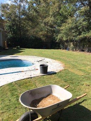 Residential sod installation