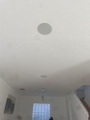 In-Ceiling Speakers - SONOS amp - Home Audio installation, Miami, FL.