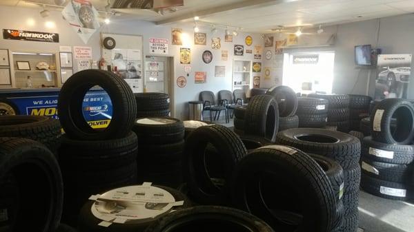 Lots of tires to look at