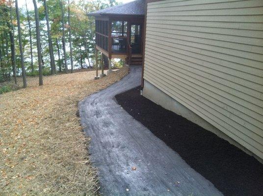 Stone dust pathway