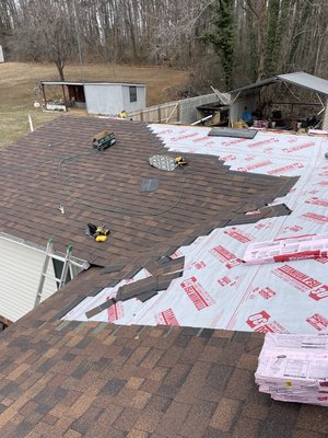 Roofing process