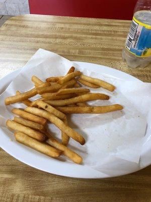 Small French fries (half eaten, I was hungry, sorry)