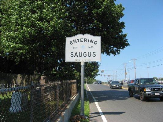 Entering Saugus from Melrose.