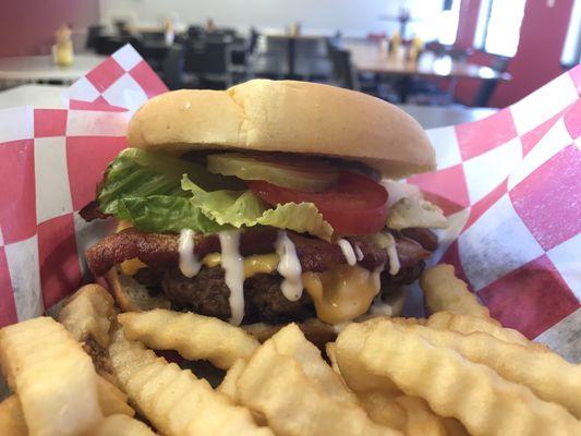 Bacon ranch burger