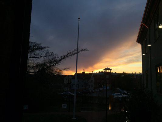 Gorgeous views from the library windows