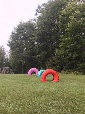 Cool tires at the park