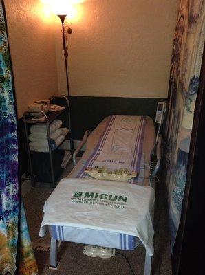 MIGUN Therapy Space ~ 
 * The MIGUN, Infra Mat & Dream Spa may be Adjunct or "stand alone" Therapies.