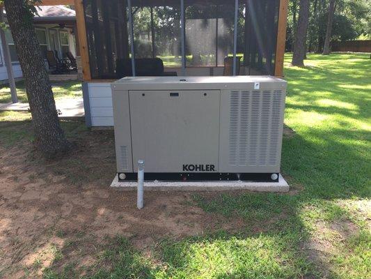 Kohler 48KW liquid cooled standby generator.