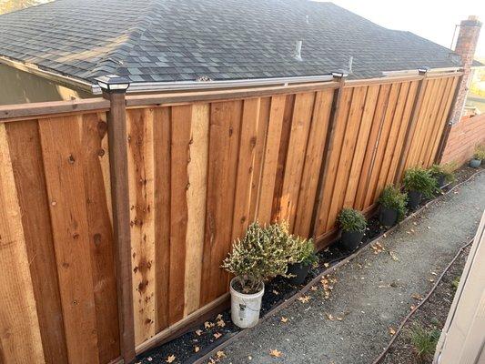 Completed fence project