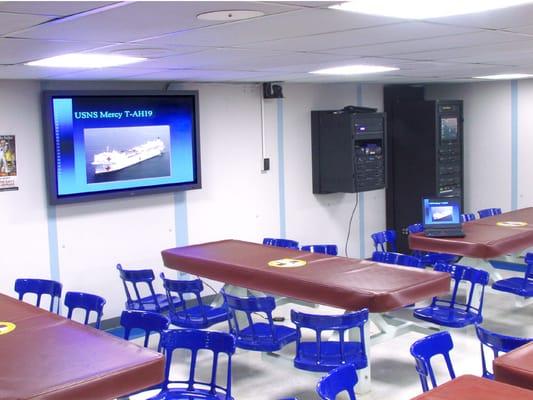 USNS Mercy Mess Hall AV System