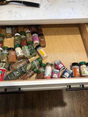 Before: spice drawer