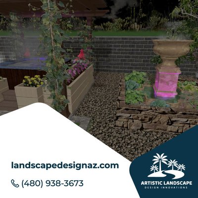 Landscape Designer 85143 3D & 2D landscape Design renderings San Tan Valley Landscape Architecture Artistic Landscape & Desig...