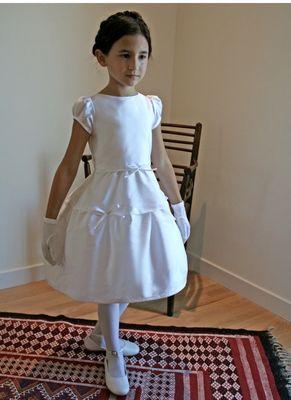 First Communion Dress with bows