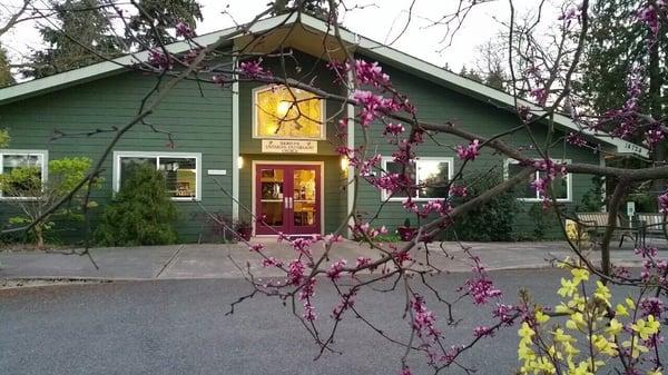 Entrance to the Dome in the spring.