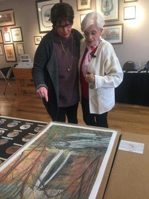 Artist P Buckley Moss discussed a print for Blue Ridge PBS