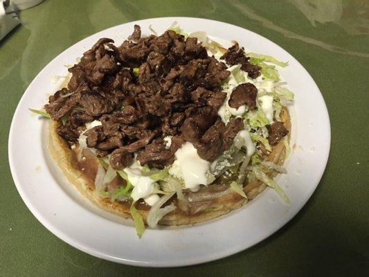 Sopes steak