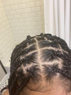 Parts are extremely bad!! Sizes of the braids are not uniformed and parted badly.