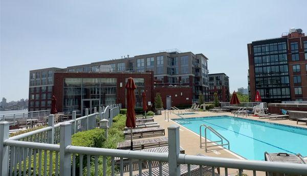 1125 Maxwell Lane - Pool and outdoor space - Full service amenity building in Hoboken New Jersey on the waterfront