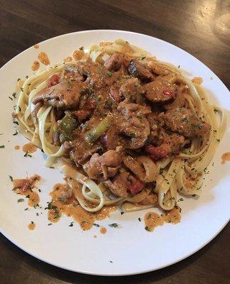 Cajun chicken jambalaya pasta