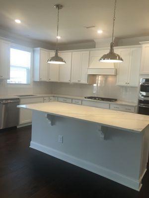 We went from granite to quartz . Very nice work !