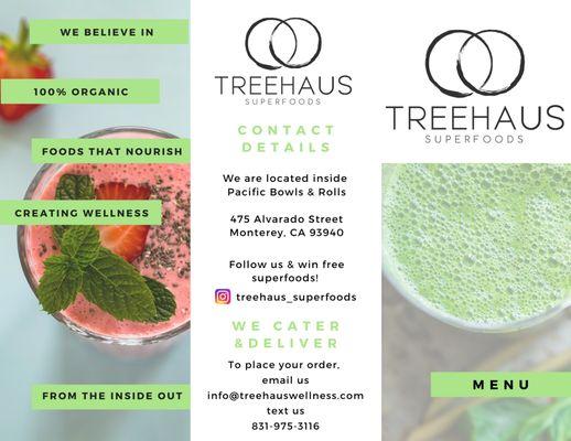 Morning service offering Superfood Smoothies, Superfood Coffee and more! + free lunchtime delivery.