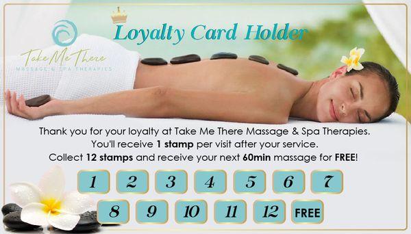 Loyalty Card. Booked my next appointment already!