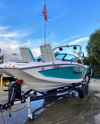 2019 MasterCraft X23 Full Wash, Wax, Oxidation Removal Detail.