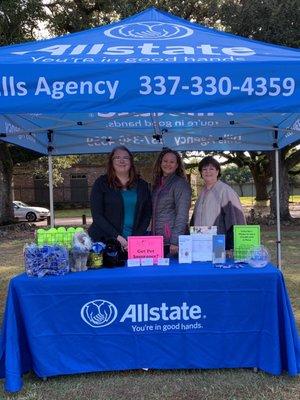 Bark in the Park Sponsor Booth